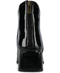Journee Collection Women's Consuello Two Tone Pointed Toe Block Heel Booties