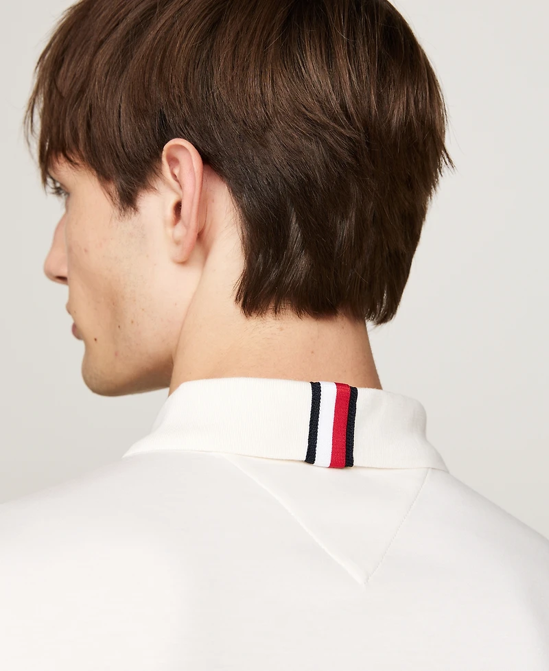 Tommy Hilfiger Men's Regular-Fit Liquid Cotton Collar Stripe Detail Polo Shirt