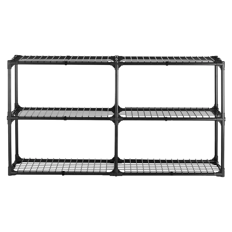 Simplie Fun 2-Pack 3-Tier Wire Storage Shelves with Covers