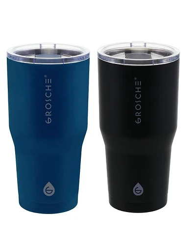 Grosche Yukon 20oz Travel Mug, Tumbler Bundle