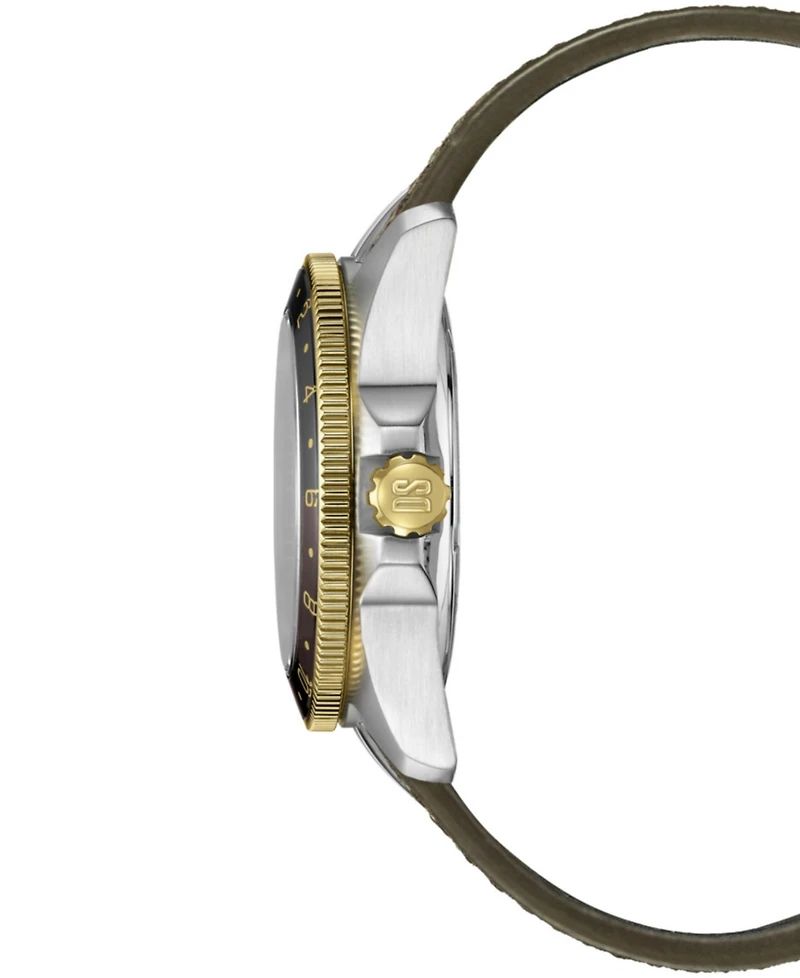 Certina Men's Swiss Automatic Ds Action Gmt Powermatic 80 Brown Leather Strap Watch 41mm