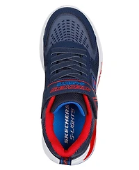 Skechers Little Boys S-Lights: Tri-Namics Light-Up Stay-Put Closure Casual Sneakers from Finish Line
