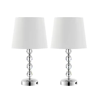 Safavieh Nola Table Lamp Set Of 2 W/ Usb Port