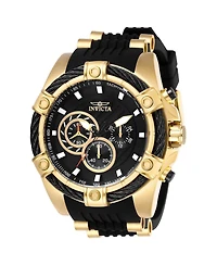 Invicta Men's Bolt Quartz Chronograph Black Dial Polyurethane Watch