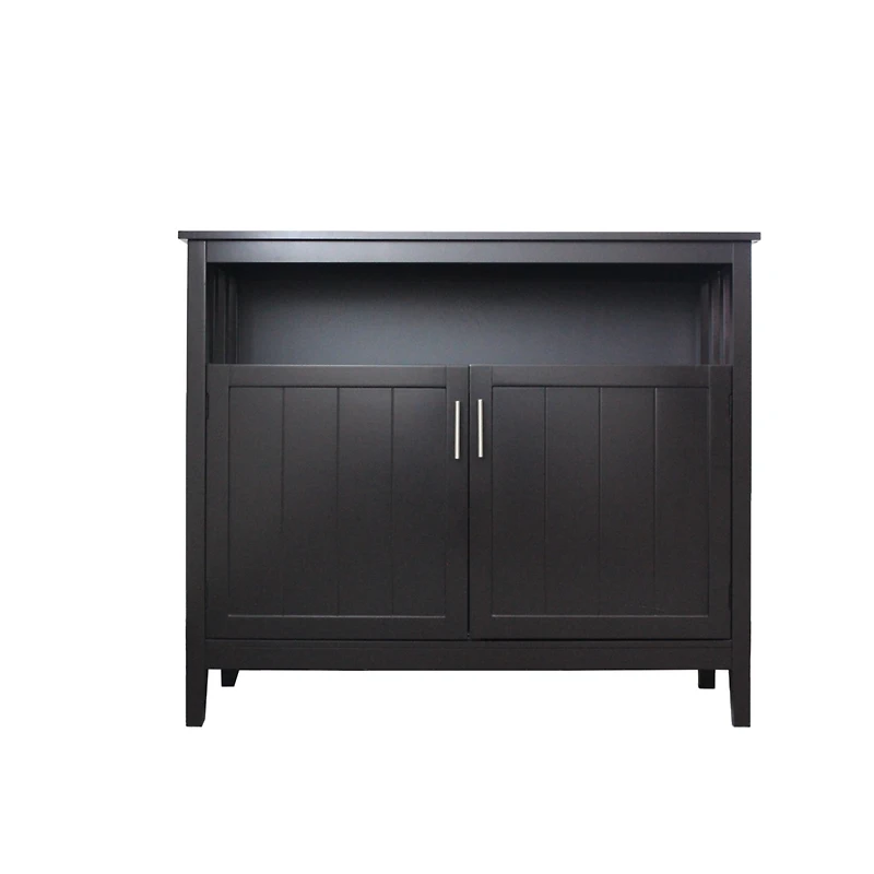 Streamdale Kitchen Storage Sideboard And Buffet Server Cabinet-Brown