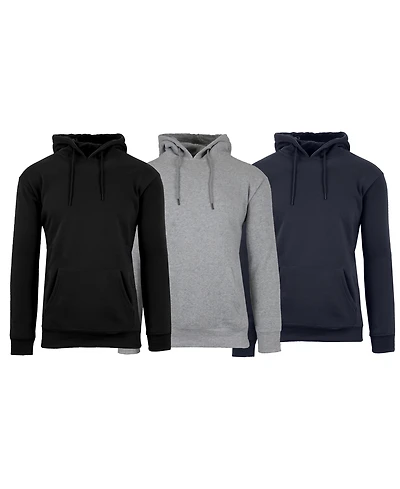 Galaxy By Harvic Men's Heavyweight Fleece-Lined Pullover Hoodie Sweatshirt