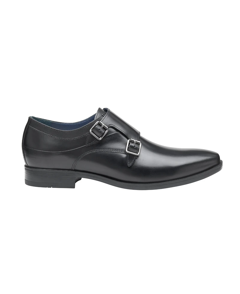 Johnston & Murphy Men's Gibbons Double-Buckle Monk Oxfords