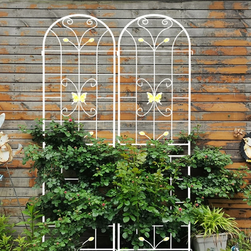 Streamdale 2 Pack 86.7" Rustproof Metal Garden Trellis for Climbing Plants