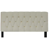 Streamdale Furniture Beige Queen Upholstered Bed with Trundle