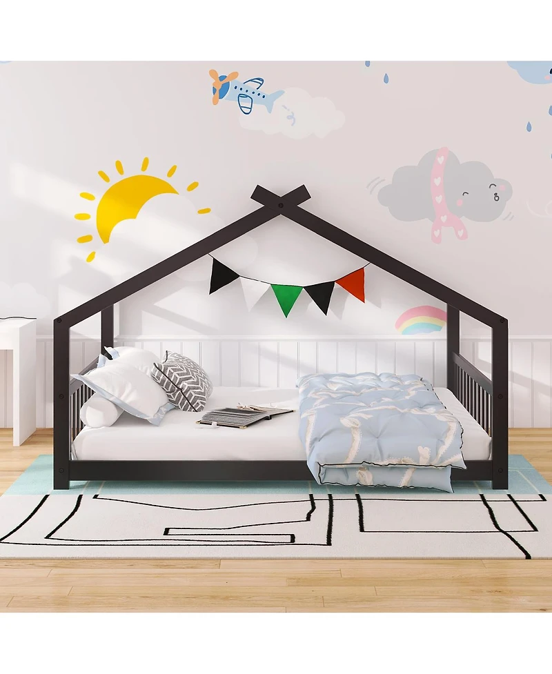 Streamdale Full House Bed Wood