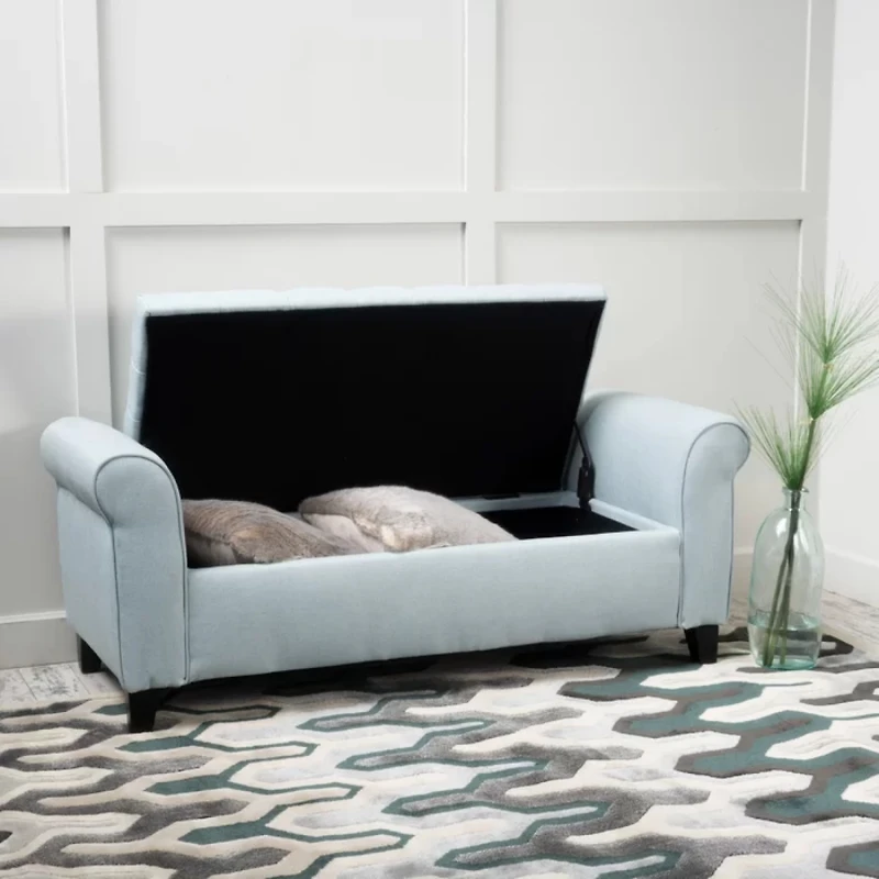 Simplie Fun Modern Diamond Tufted Storage Ottoman with Versatile Style