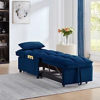 Streamdale 4-in-1 Sofa Bed with Adjustable Backrest, Storage, and Pillows