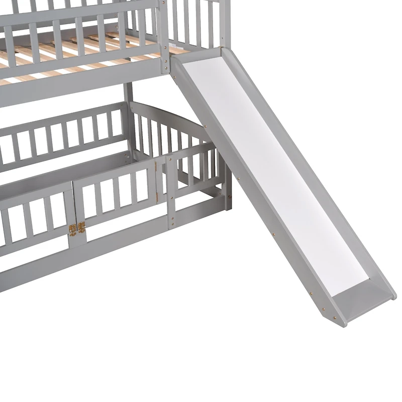 Streamdale Twin Bunk Bed w/ Slide and Ladder
