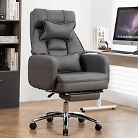 Streamdale Ergonomic Swivel Chair with Lumbar Support and Footrest