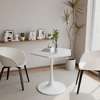 Streamdale Modern Hexagonal Coffee Table with Mdf Top and Metal Base