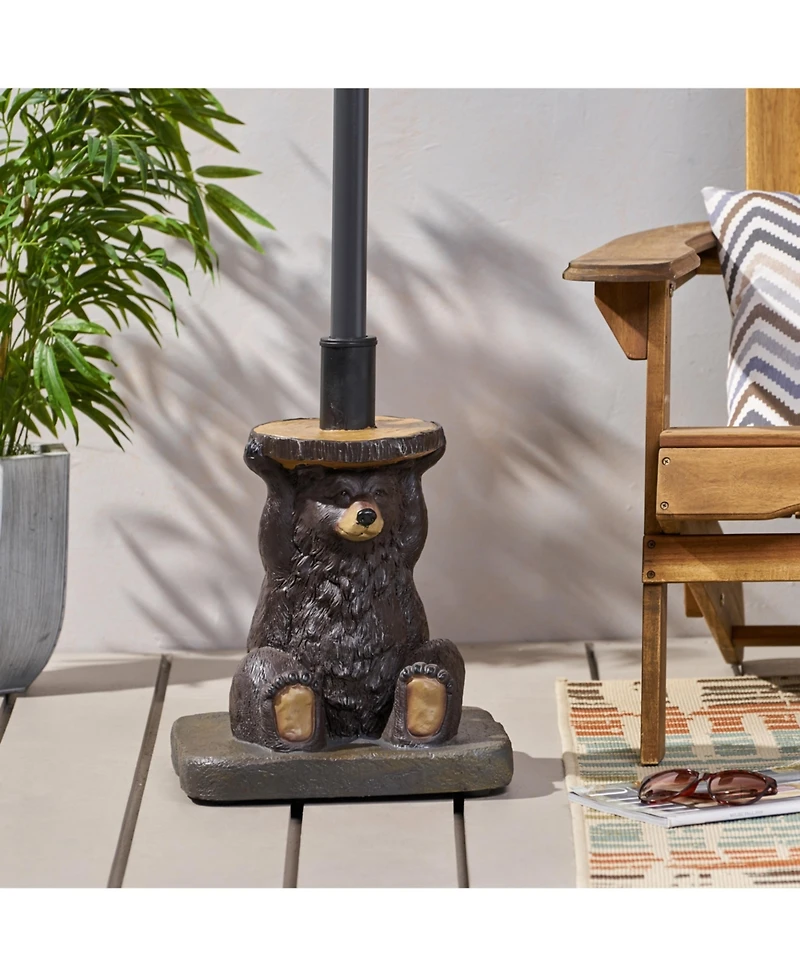 Streamdale Quirkily Refreshing Dark Brown Umbrella Base with Hand-Crafted Details