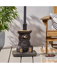 Streamdale Quirkily Refreshing Dark Brown Umbrella Base with Hand-Crafted Details