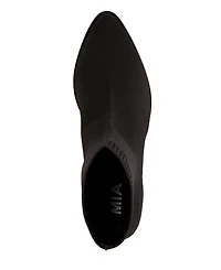 Mia Women's Draxton Block-Heel Knit Dress Booties