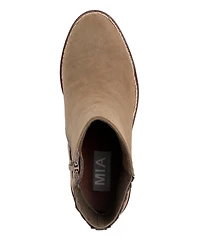 Mia Women's Harlow Lug-Sole Block-Heel Chelsea Booties