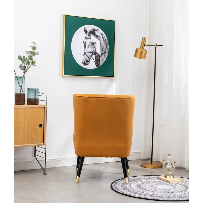 Simplie Fun Contemporary Velvet Upholstered Accent Chair