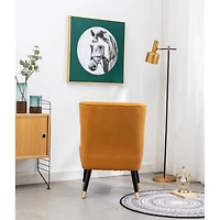 Simplie Fun Contemporary Velvet Upholstered Accent Chair