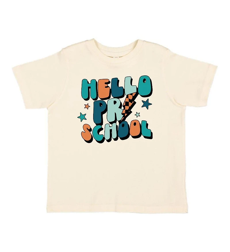 Sweet Wink Little and Big Boys Hello Preschool Short Sleeve T-Shirt