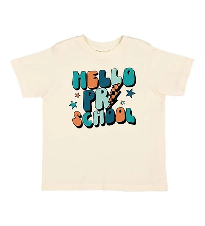 Sweet Wink Little and Big Boys Hello Preschool Short Sleeve T-Shirt