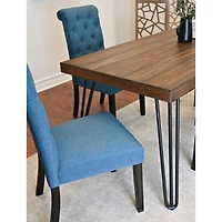 Streamdale Furniture 5-Piece Dining Set, Hairpin Dining Table with 4 Chairs, 4 Color Options