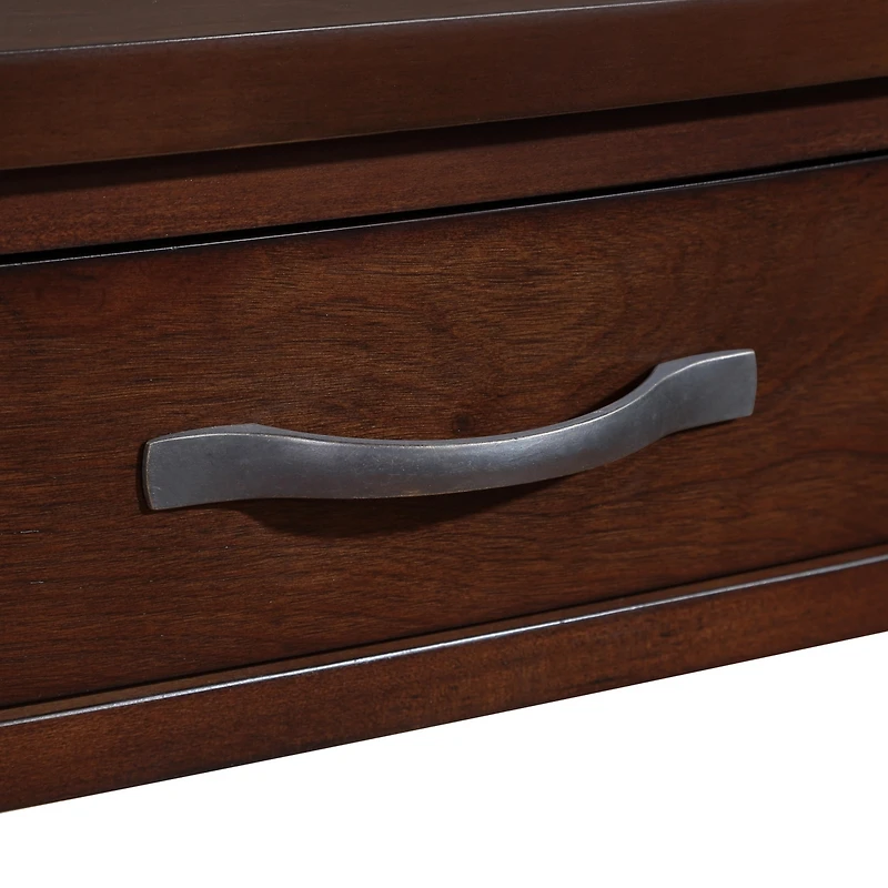 Streamdale Space-Saving Corner Table Solid Wood, Easy Assembly, Rounded Corners