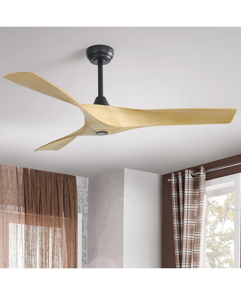 Sofucor 52" Ceiling Fan with Remote, 3 Abs Blades, No Light