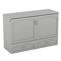 Streamdale Queen Size Wall Bed with Drawer and Charging Ports