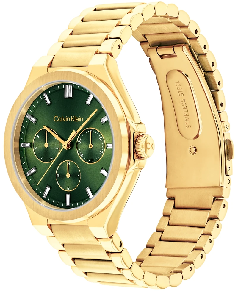 Calvin Klein Women's Vibrancy Gold-Tone Stainless Steel Bracelet Watch 38mm