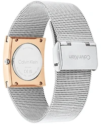 Calvin Klein Women's Pulse Rose Gold-Tone Stainless Steel Mesh Watch 26.40mm