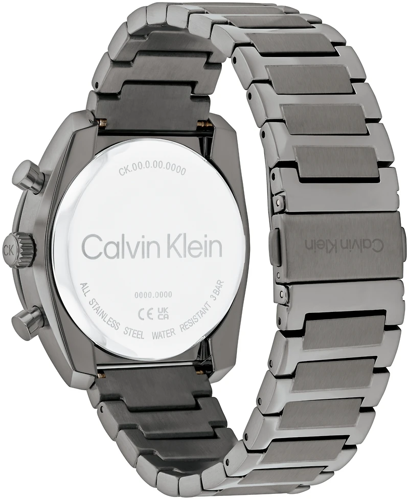 Calvin Klein Men's Flex Grey Stainless Steel Bracelet Watch 42mm