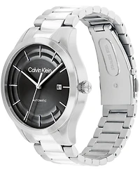 Calvin Klein Unisex Iconic Automatic Silver Stainless Steel Bracelet Watch 40mm