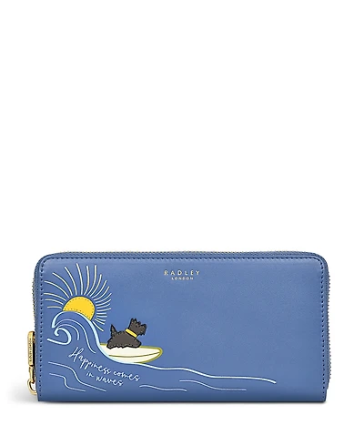 Radley London Happiness Comes in Waves Zip Around Wallet