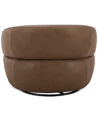 Nicolls Leather Swivel Chair, Created for Macy's