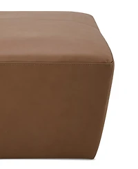 Stolly Leather Ottoman, Created for Macy's