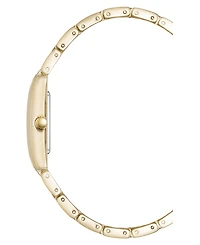 Anne Klein Women's Quartz Classic Rectangular Roman Numeral Gold-Tone Alloy Metal Watch, 20mm