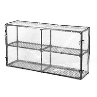 Simplie Fun 2-Pack 3-Tier Wire Storage Shelves with Covers
