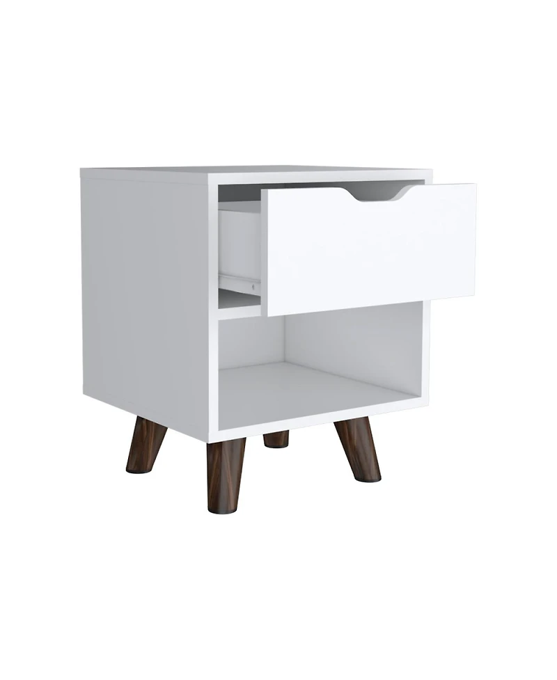Simplie Fun Nightstand Carleen, Bedroom, White