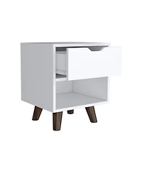 Simplie Fun Nightstand Carleen, Bedroom, White