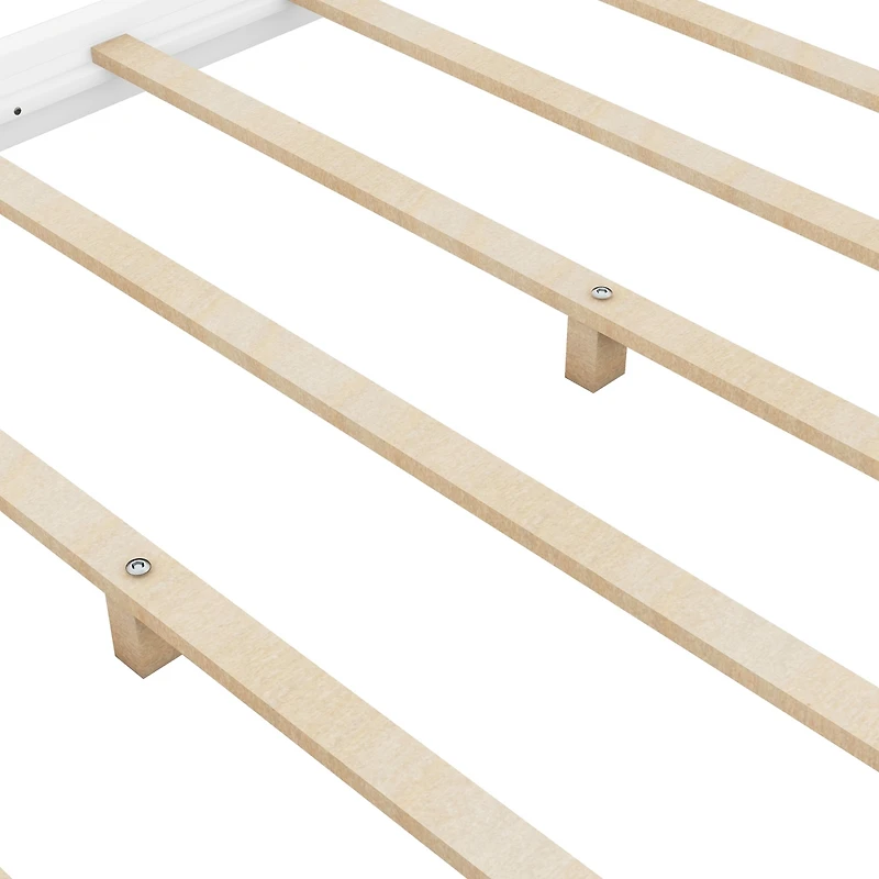 Streamdale Queen Size Canopy Platform Bed With Support Legs