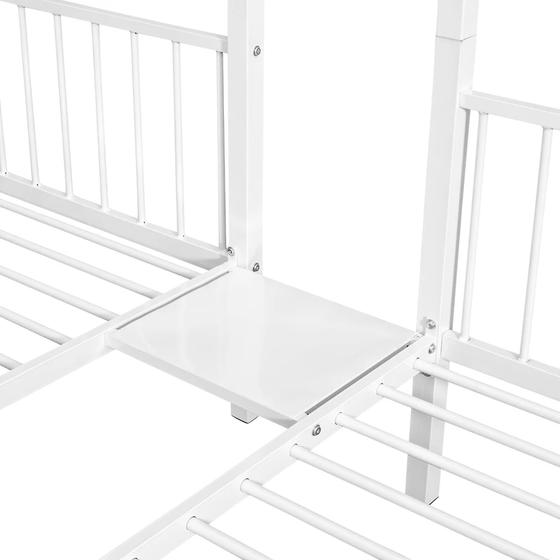 Streamdale Metal Triple Bunk Bed with Drawers and Rails