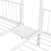 Streamdale Metal Triple Bunk Bed with Drawers and Rails
