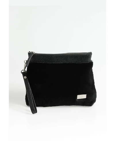 Women's Shearling Clutch Bag