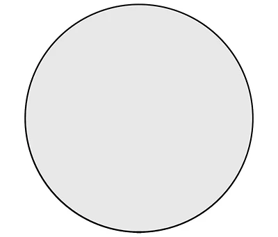 vidaXL Wall Mirror Black 23.6" Round