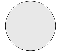 vidaXL Wall Mirror Black 23.6" Round