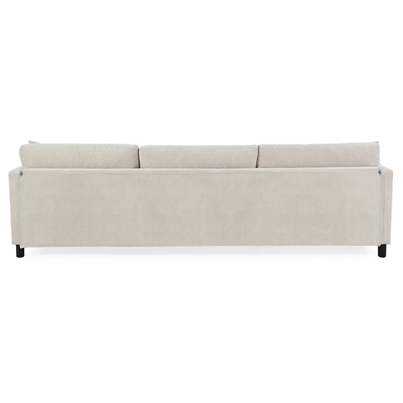 Streamdale Furniture 107.87'Sectional Sofa Couch With 1 Ottoman, Seat Cushion And Back Cushion Removable