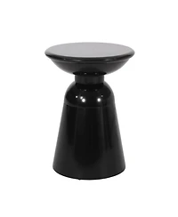 Chic Circular Side Table with Pedestal Base
